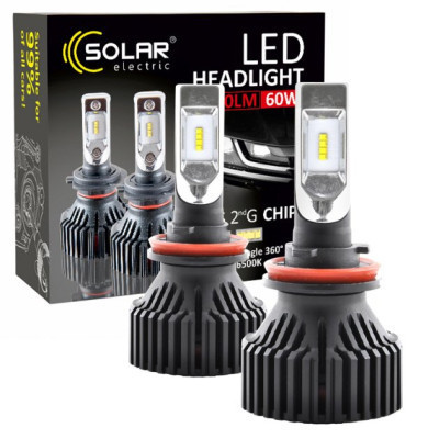 Автолампа SOLAR H11 12/24V 6500K 8000Lm 60W ZES Chip (8311) Винница - изображение 3