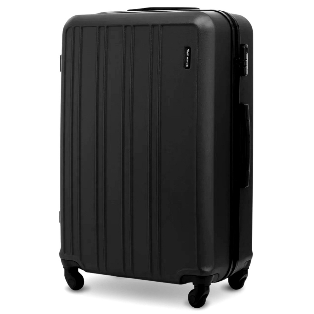 Валіза пластикова WINGS HRR01 велика 75 см чорна Київ - фото 1