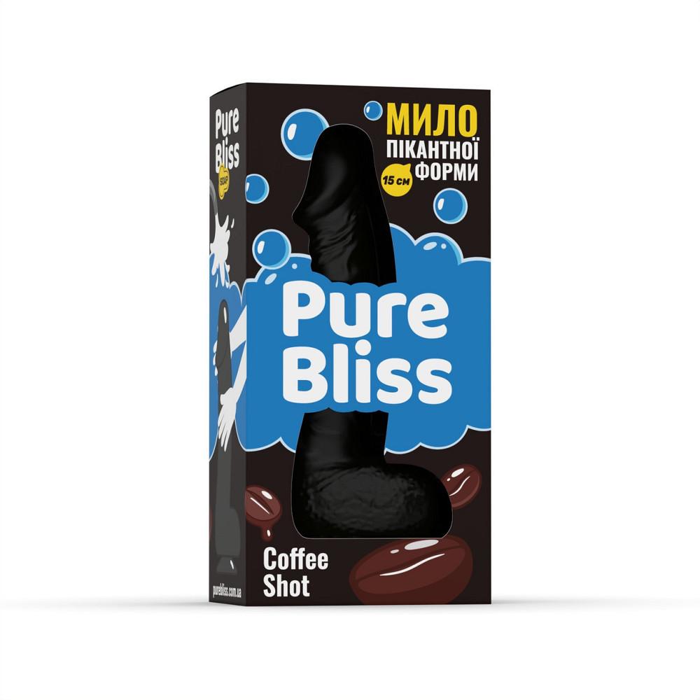 Мило член Pure Bliss Coffee Shot Black, 15 см Sex Aura Київ - фото 5