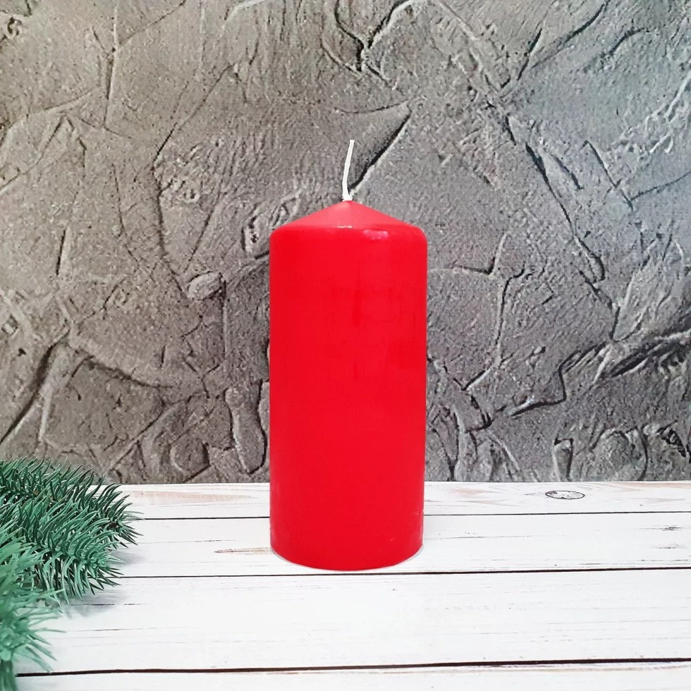 Свічка столова циліндр Bispol AURA Candles sw60/120-030 Червонй Луцк - изображение 8