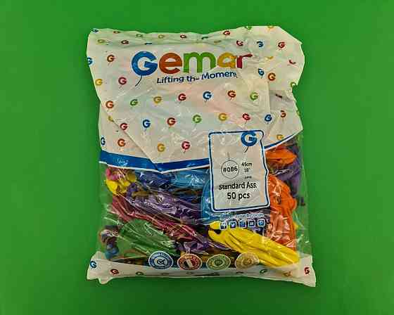 Повітряні кульки Панч-Болл асорті пастель 18" (45 см) 100 шт (1 пач.) Харків