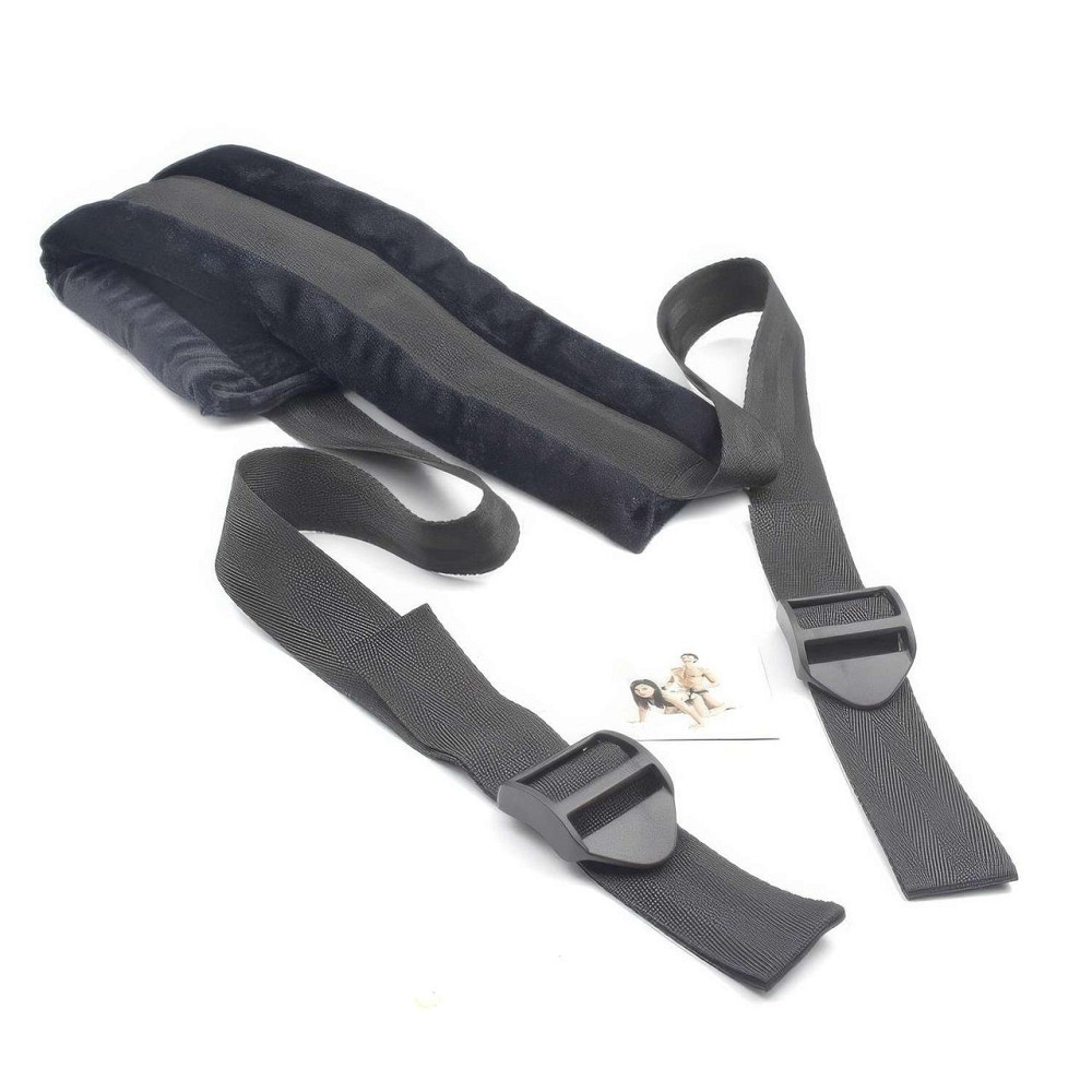 БДСМ ремінь регульований для фіксації та утримування стегон та ніг для еротичних ігор Чорний Вінниця - фото 3