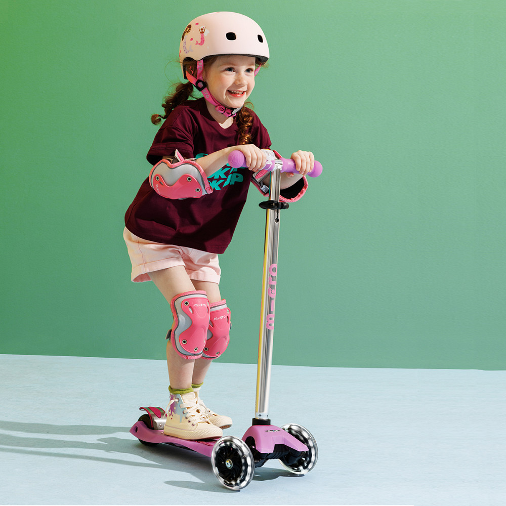 Самокат Micro серії Maxi Deluxe Glow LED – Сяйнисто-пурпуровий Дніпро - фото 11