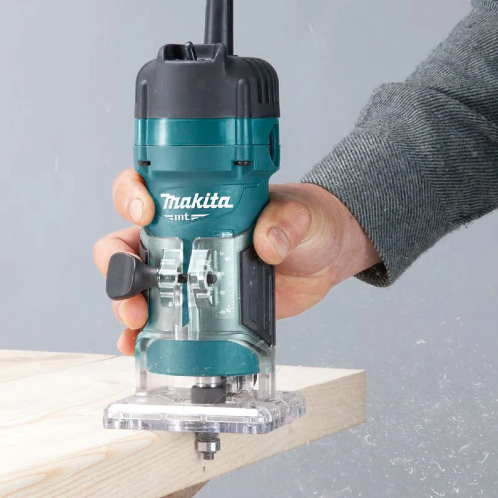 Професійний електричний фрезер Makita MT M3702B : 530 Вт, 6 цанга (M3702B) Київ - фото 7