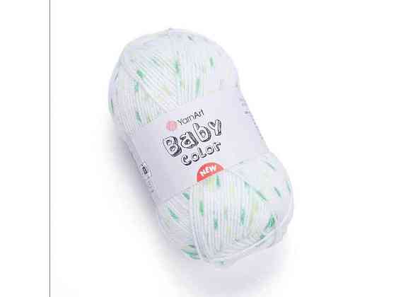 Пряжа Baby Color білий 100% акрил 150м 50г 5шт/уп 216 ТМ YarnArt Київ