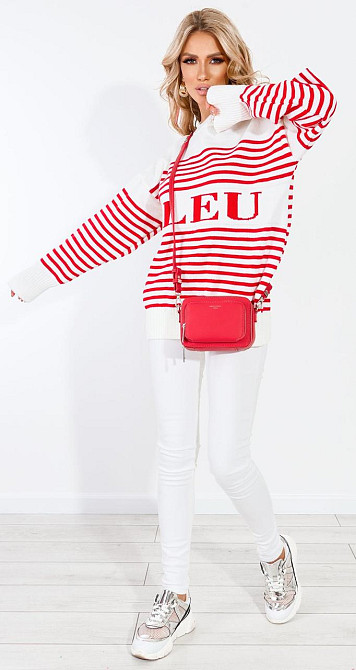 Модный свитер в полоску (48-52) Киев - изображение 1