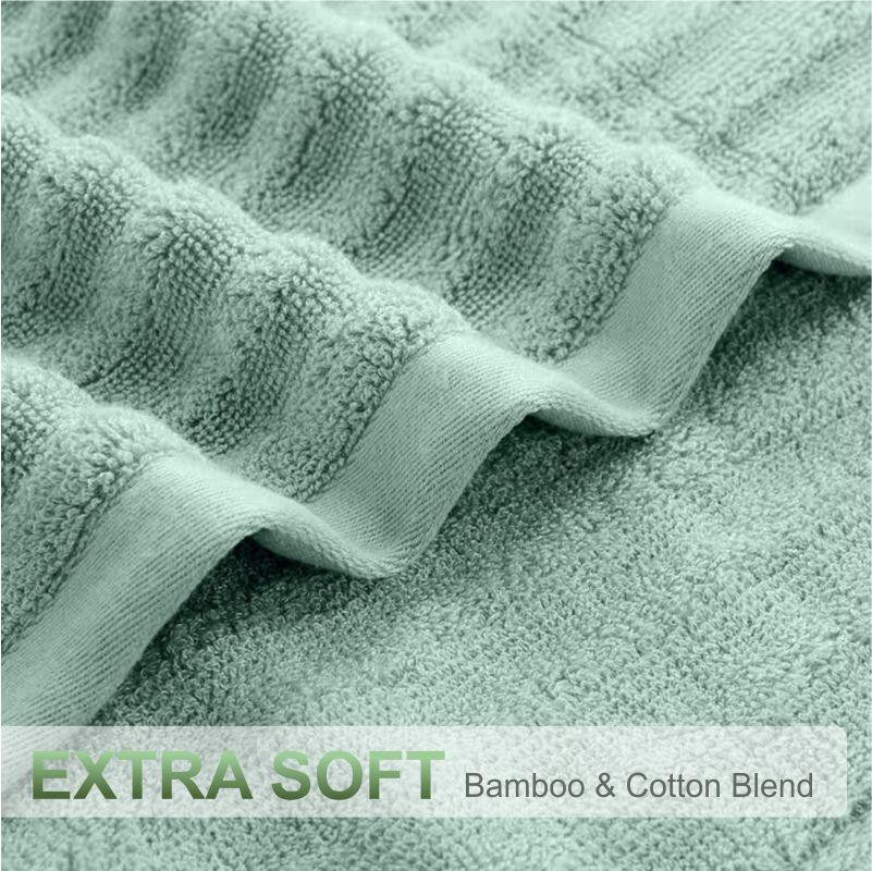 Набор Полотенец Lovely Svi - Комплект Банных Полотенец 3 шт: 70 x 140 см, 50 x 90 см, 33 x 33 см Зеленый Киев - изображение 2