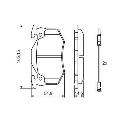 Гальмівні колодки Bosch 0 986 466 346 Вінниця