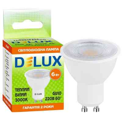 Лампочка Delux 6Вт 3000K 220В GU10 (90019262) Винница