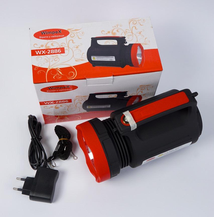 Ліхтар ручний Wimpex WX-2886 5W+22Led Powerbank ЗУ220В (3 режими) Вінниця - фото 7