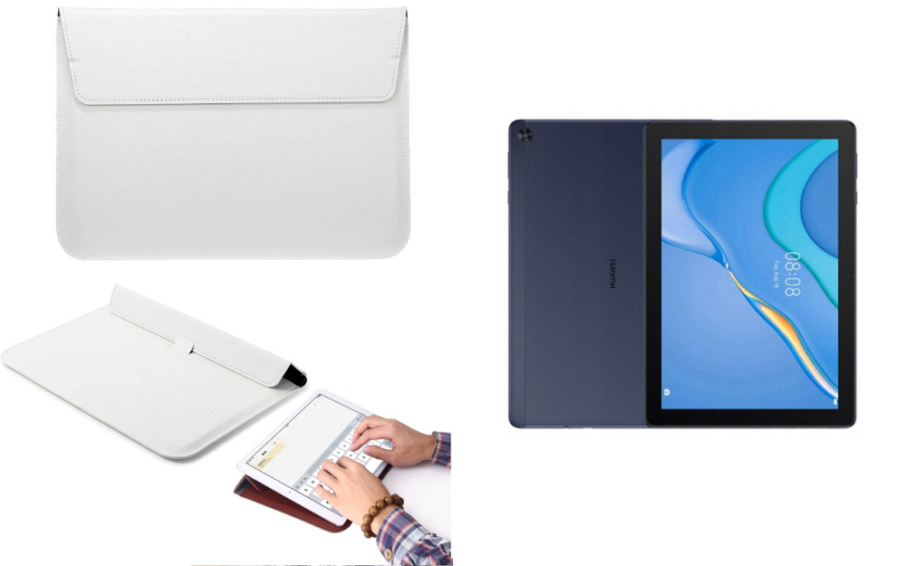Чехол-конверт VitoCase для Huawei MatePad T10, T10s, T10S (2nd Gen) , з функцією підставки для планшета Білий Київ - фото 1