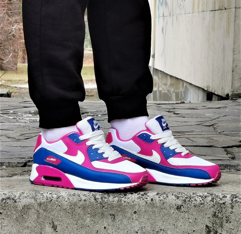 Кроссовки Nike 90 Женские Разноцветные с Амортизацией Цветные Найк (размеры: 37,38) Видео Обзор Днепр - изображение 3