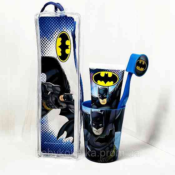 Дитячий набір зубна щітка і зубна паста DC Comics Batman Львів