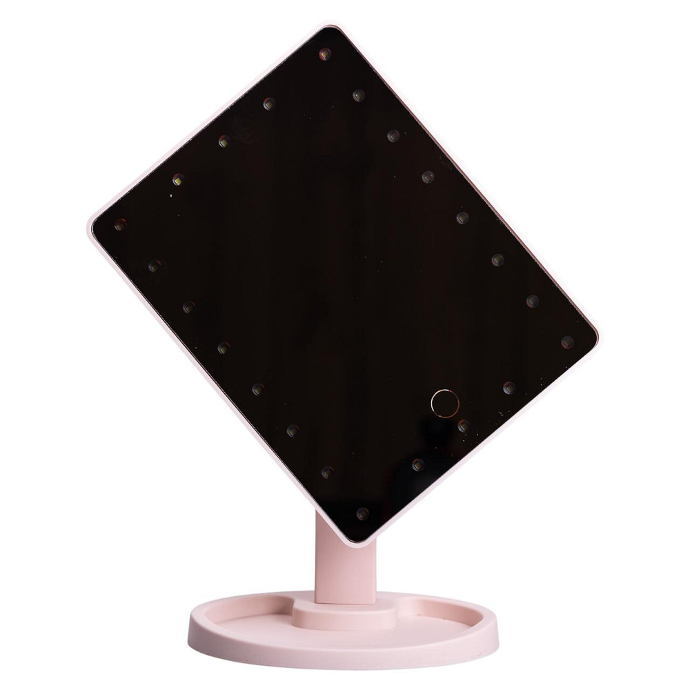 Yiwu Настільне дзеркало з підсвічуванням 22 LED для макіяжу 21х16 см прямокутне на ніжці USB Ро Коломыя - изображение 5