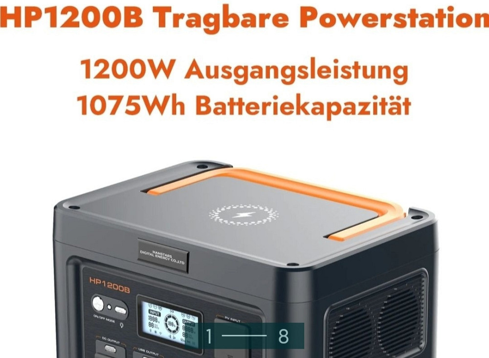 Портативна зарядна станція HANSTARS HP1200B. Нова. Киев - изображение 8