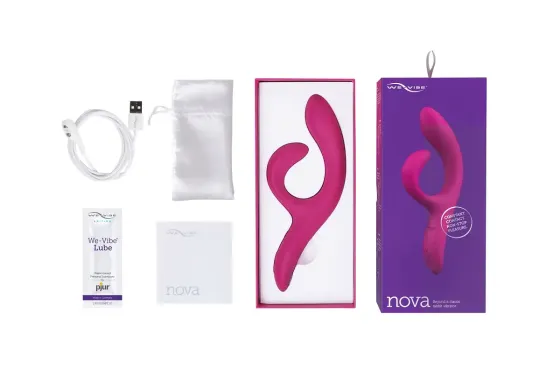 Смарт вібратор-кролик We-Vibe Nova Fuchsia, ергономічний, регульований кут нахилу стовбура Львів