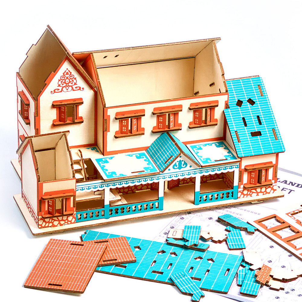 Дерев'яні 3D пазли . Тривимірний конструктор-головоломка 29.3 см * 16.8 см * 18 см Кам'янець-Подільський - фото 4