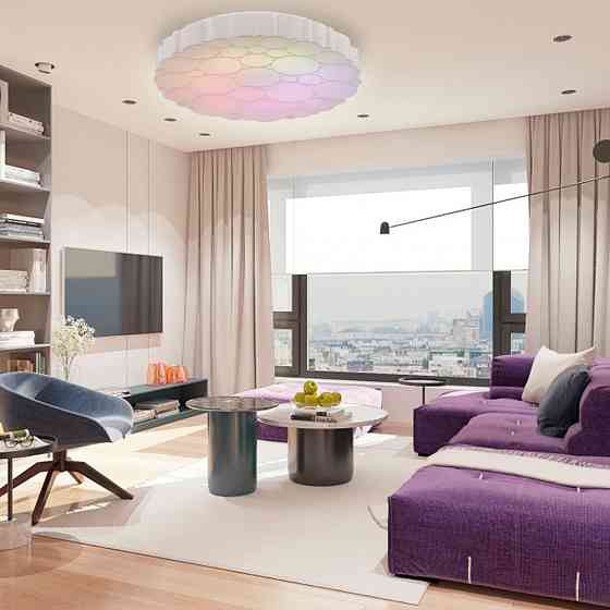 Світлодіодній накладний світильник Feron AL6030 GRAND COLOR 60Вт з RGB білий Харьков