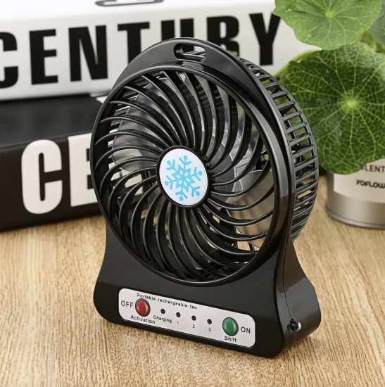 Портативний usb міні-вентилятор ( Чорний) Вінниця - фото 6