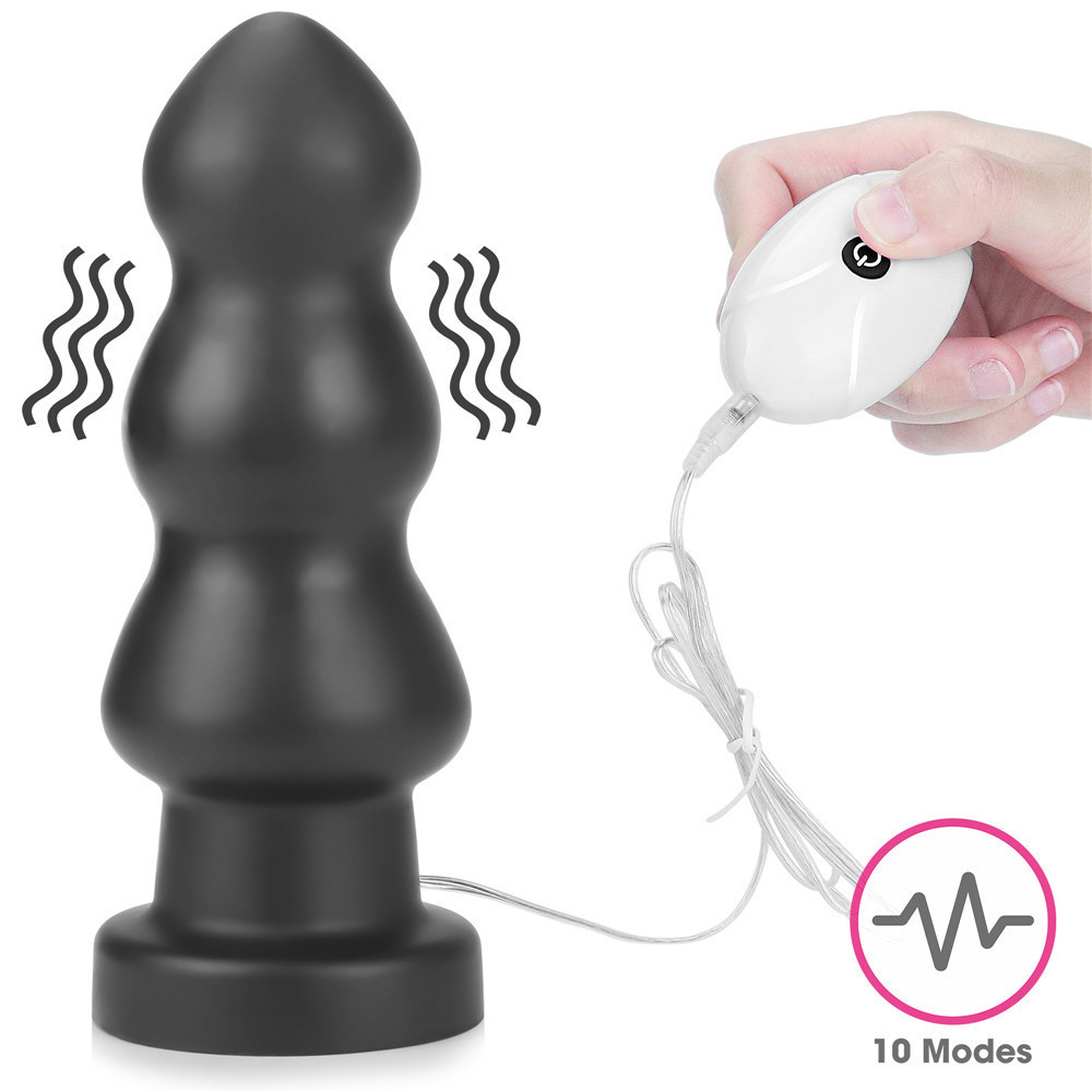 Анальна пробка - King-Sized Vibrating Anal Rigger 7.8" Sex Aura Київ - фото 7