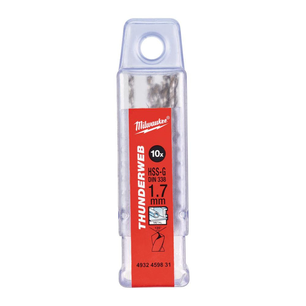 Свердло по металу THUNDERWEB HSS-G MILWAUKEE DIN338, діаметр 1,7х43х20мм, (10шт) Одеса - фото 1