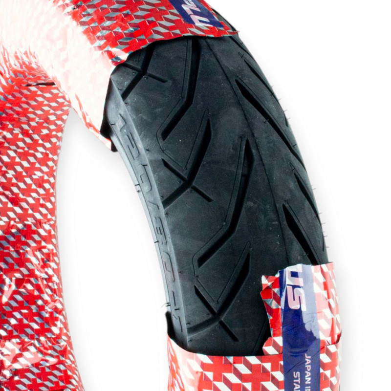 Шина 120, 80-16 безкамерка (Вьетнам) DRC D356 шоссе мото Мукачево - изображение 1