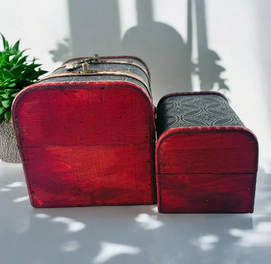 Сундучки дерево для украшений набор 2 шт Киев - изображение 3