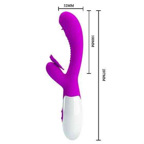 Вибратор - Pretty Love Moth Clitoris Vibrator Purple Sex Aura Киев