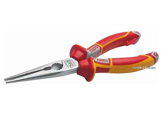 Щипці подовжені NWS з ізольов. ручками VDE до 1000 В: гострі кінці, L= 205 мм Одеса