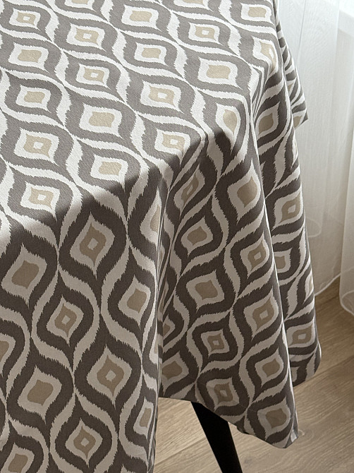 Ecotton Скатертина столова Ecotton DUCK 170х200 см водовідштовхувальна Абстракт сірий (27951/29 Коломия - фото 6