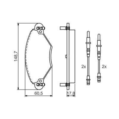 Тормозные колодки Bosch 0 986 424 582 Винница
