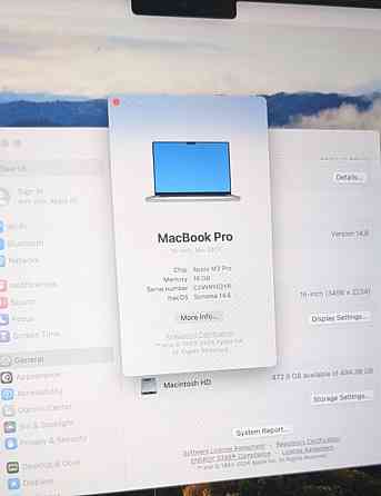 Ноутбук: MacBook Pro 16 M3 Pro 26/512Gb. Київ