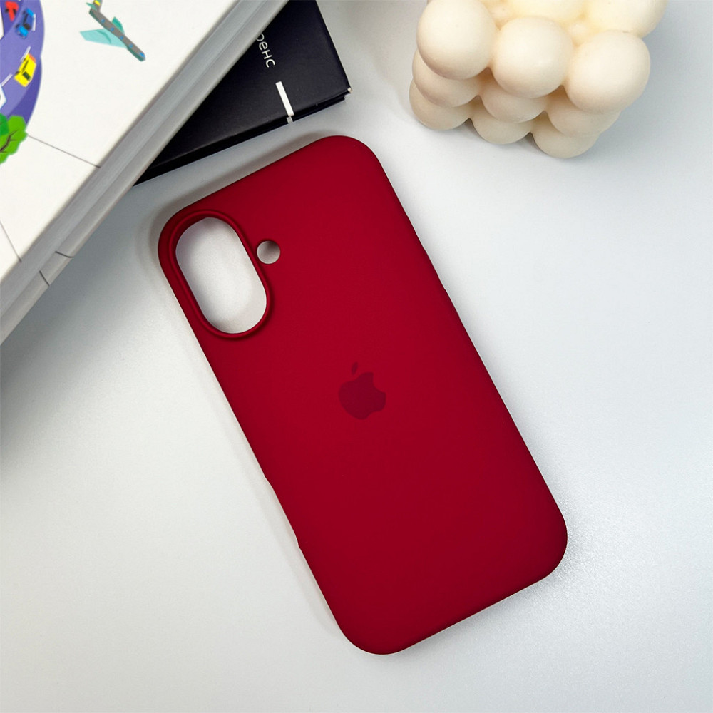 Чохол для смартфона Silicone Full Case AA Open Cam for Apple iPhone 16 35,Maroon Киев - изображение 6