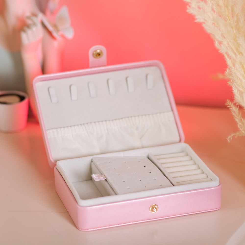 Шкатулка для украшений из эко кожи 16×11×4.7 см органайзер для ювелирных изделий HP-5-30P Киев - изображение 6