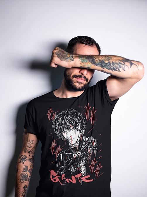 Футболка аниме Гантз Джапанесе Аниме Манга оверсайз (S/M/L) Черний AnimeJ0105 Днепр - изображение 2