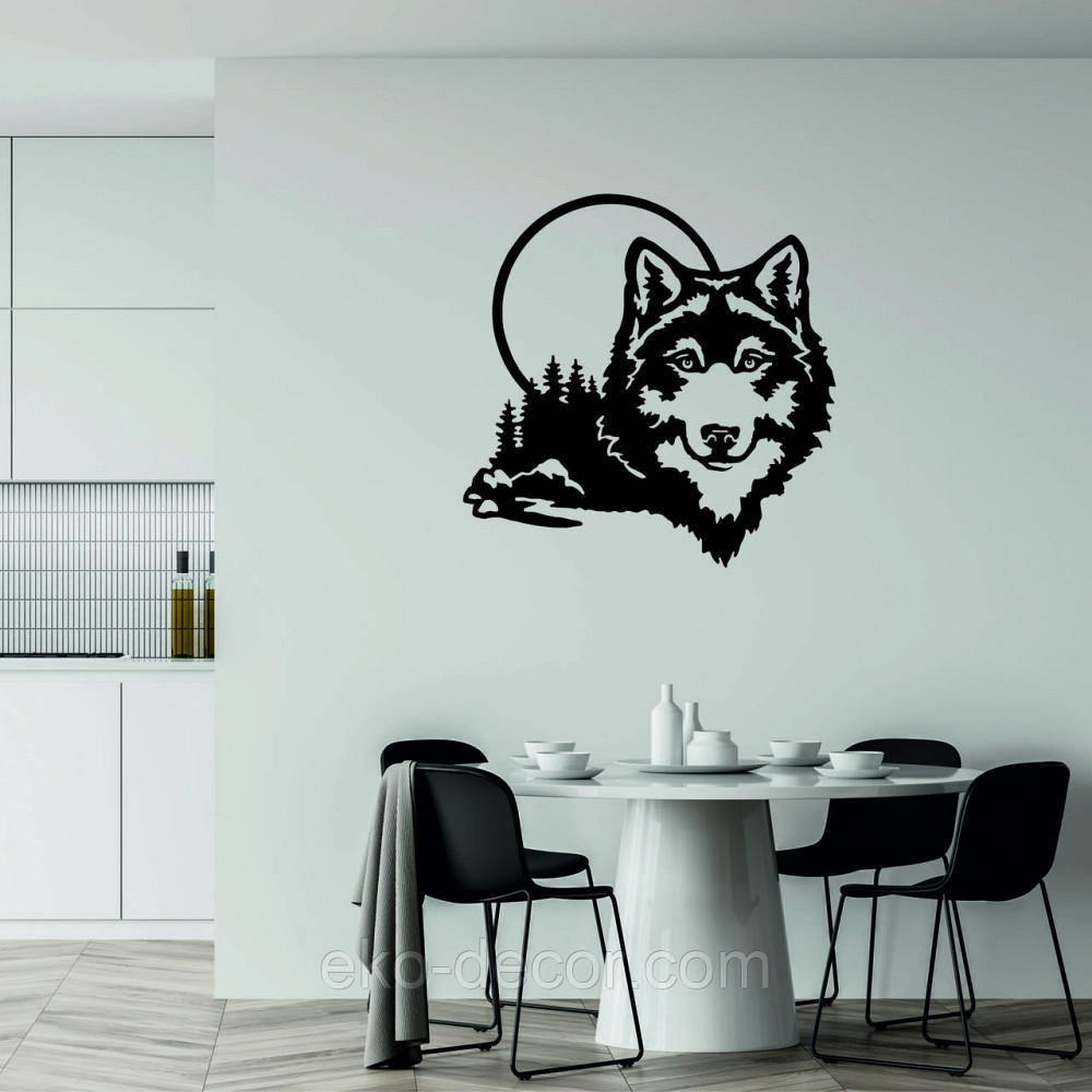 Декоративное настенное Панно «Волк», Декор на стену Киев - изображение 6