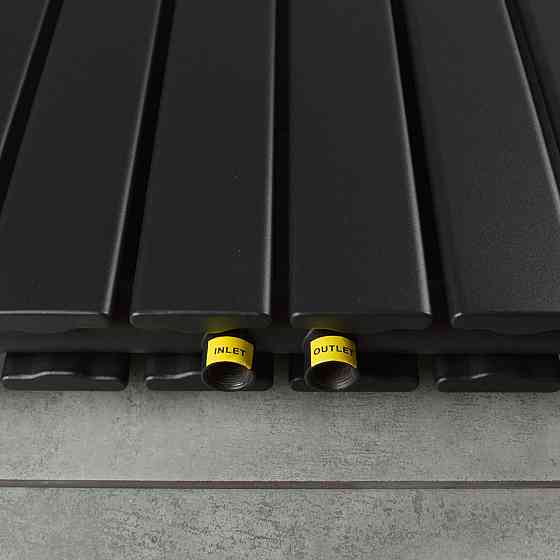 Вертикальный радиатор NAVIN Largo double 456*1800-6 (50мм), anticor, черный муар Киев