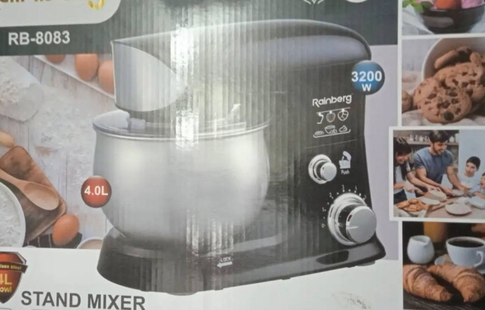 Тестомес Rainberg RB 8083 планетарний міксер блендер кухонний комбайн. Харків - фото 1