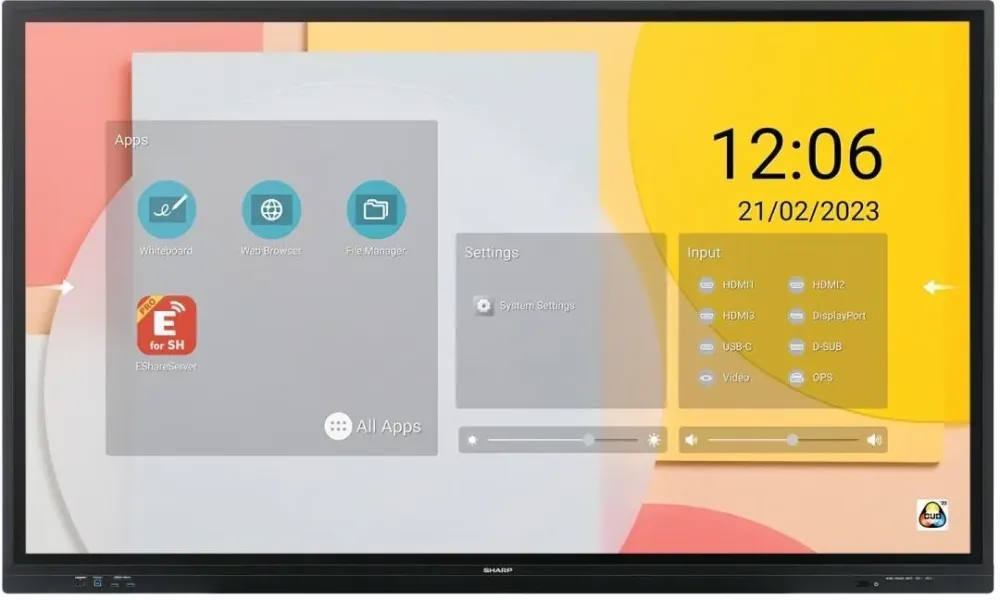 Монитор Nec и I Public Display'E Pn-Lc752 - 75, Interactive Display, Uhd, 350 Cd-M2, Infrared, 20 Touch Points, Ops Slot, Android Київ - фото 1