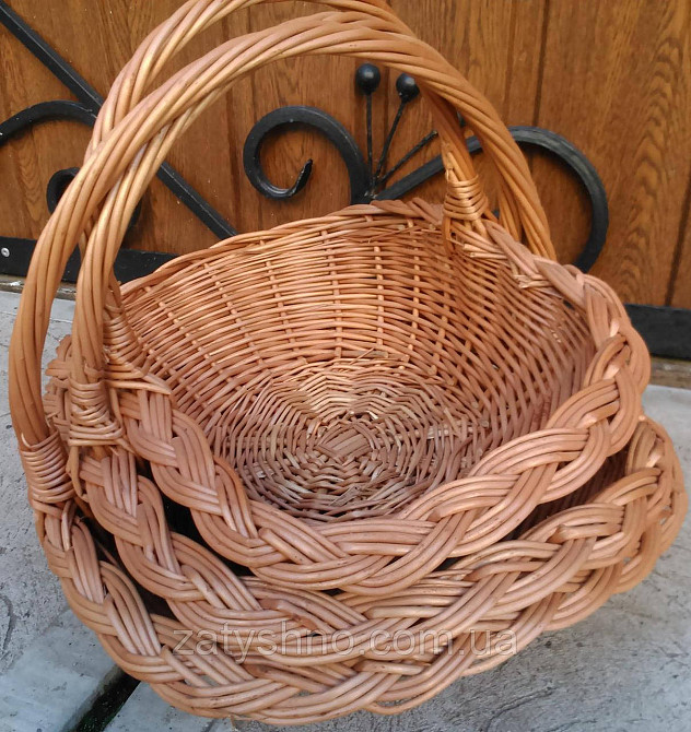 Набір плетених кошиків від виробника Київ - фото 6