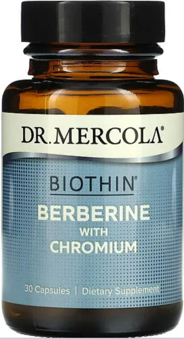Берберін з хромом для покращення метаболізму Dr. Mercola Biothin Berberine with Chromium 30 капсул Київ - фото 1