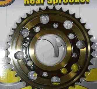 Звезда трансмиссии (задняя) мопед Дельта  428-38T JH 125 SFR Polish GoldBlack Мукачево