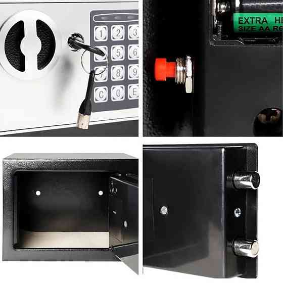 Сейф меблів з електронним кодом та ключем 31x20x20 см,Malatec SBR Київ