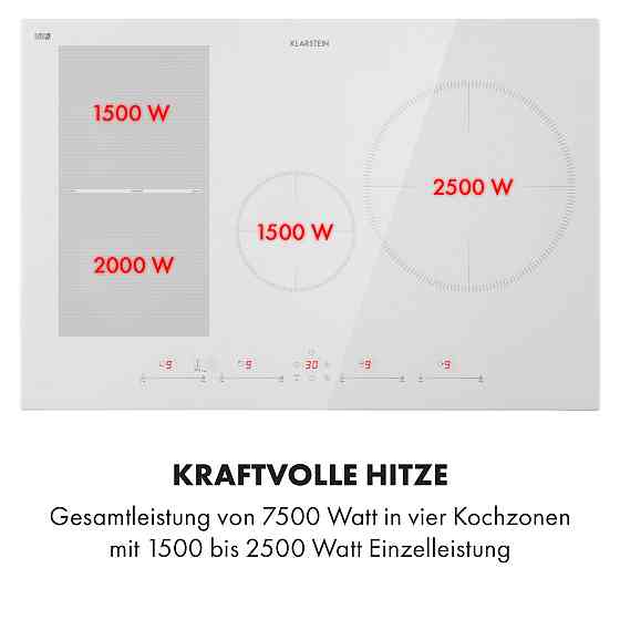 Delicatessa 77 Гибридная индукционная встраиваемая варочная панель 4 зоны 7000 Вт 4 (2 прямоугольных Ровно