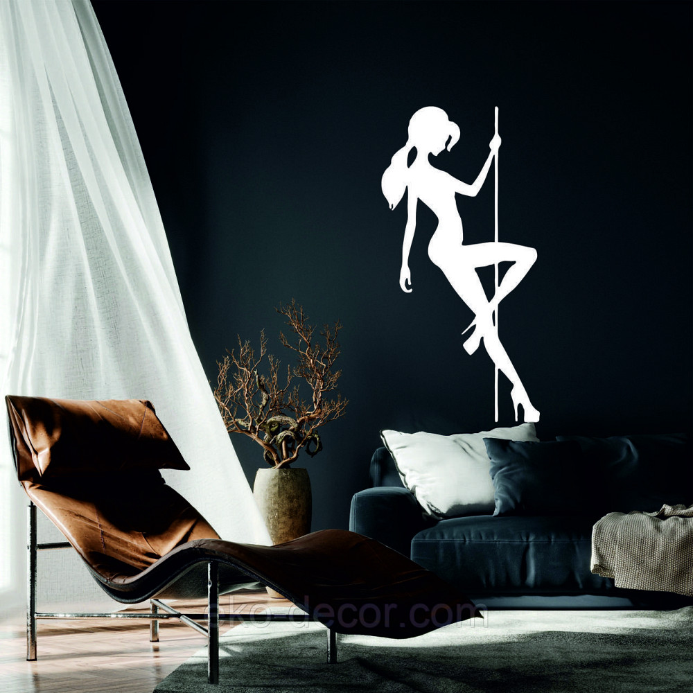 Декоративное настенное Панно «Стриптиз», Декор на стену 50*25 см, Белый Киев - изображение 1