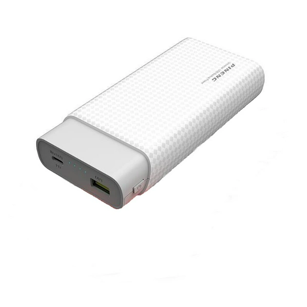 Портативний зовнішній акумулятор Pineng PN-882 20000 mAh Power Bank Білий Вінниця - фото 1