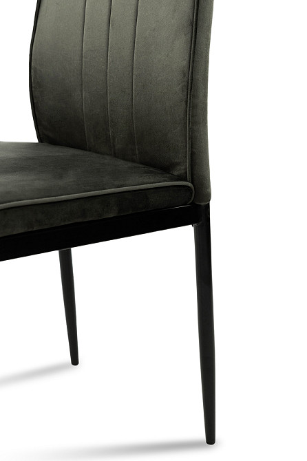 Стілець Річь, чорний/велюр графітовий Київ - фото 5