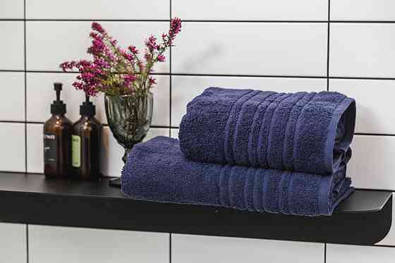 Ecotton Рушник махровий Ecotton 50х90 см високої щільності 550 г/м² синий Navy Blue 1 шт. Киев