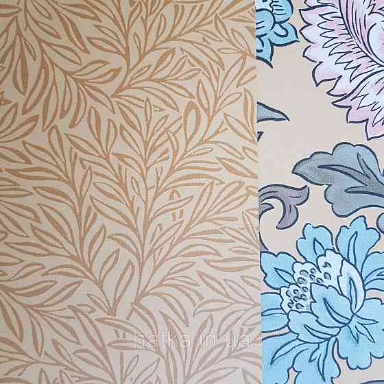 Шпалери флізелінові екологічно чисті Rasch Salisbury 0.53х10 листя гілки маленькі коричневі на жовтому Київ