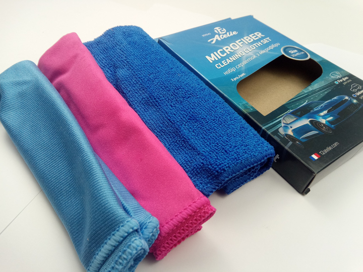 Набір серветок з мікрофібри універсальний 30*40см 3шт Харків - фото 1